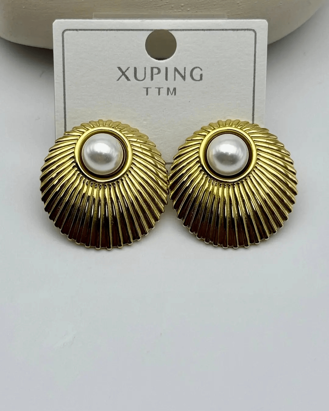 Xuping Gold İnci Detay Küpe - 25-xpkp276