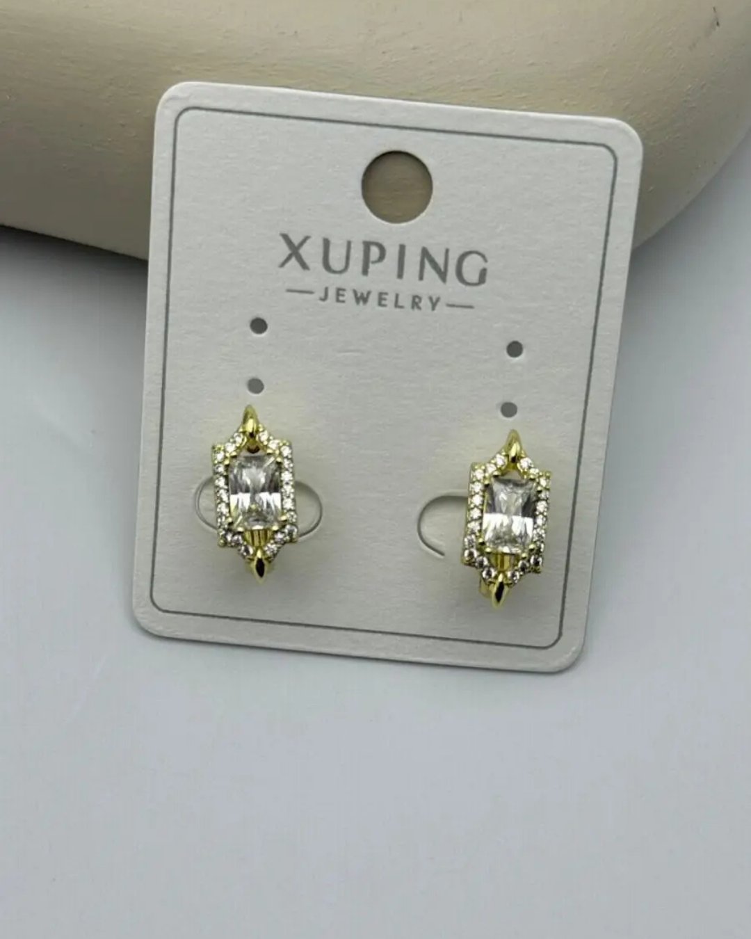 Xuping Gold Kare Taşlı Küpe - 25-xpkp113
