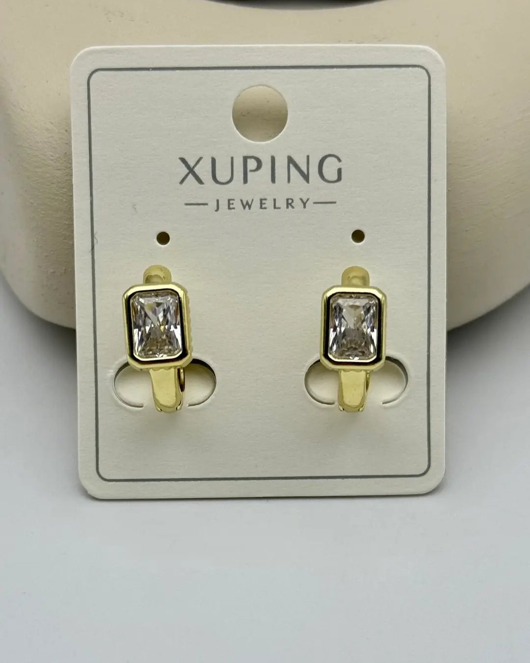 Xuping Gold Kare Taşlı Küpe - 25-xpkp240