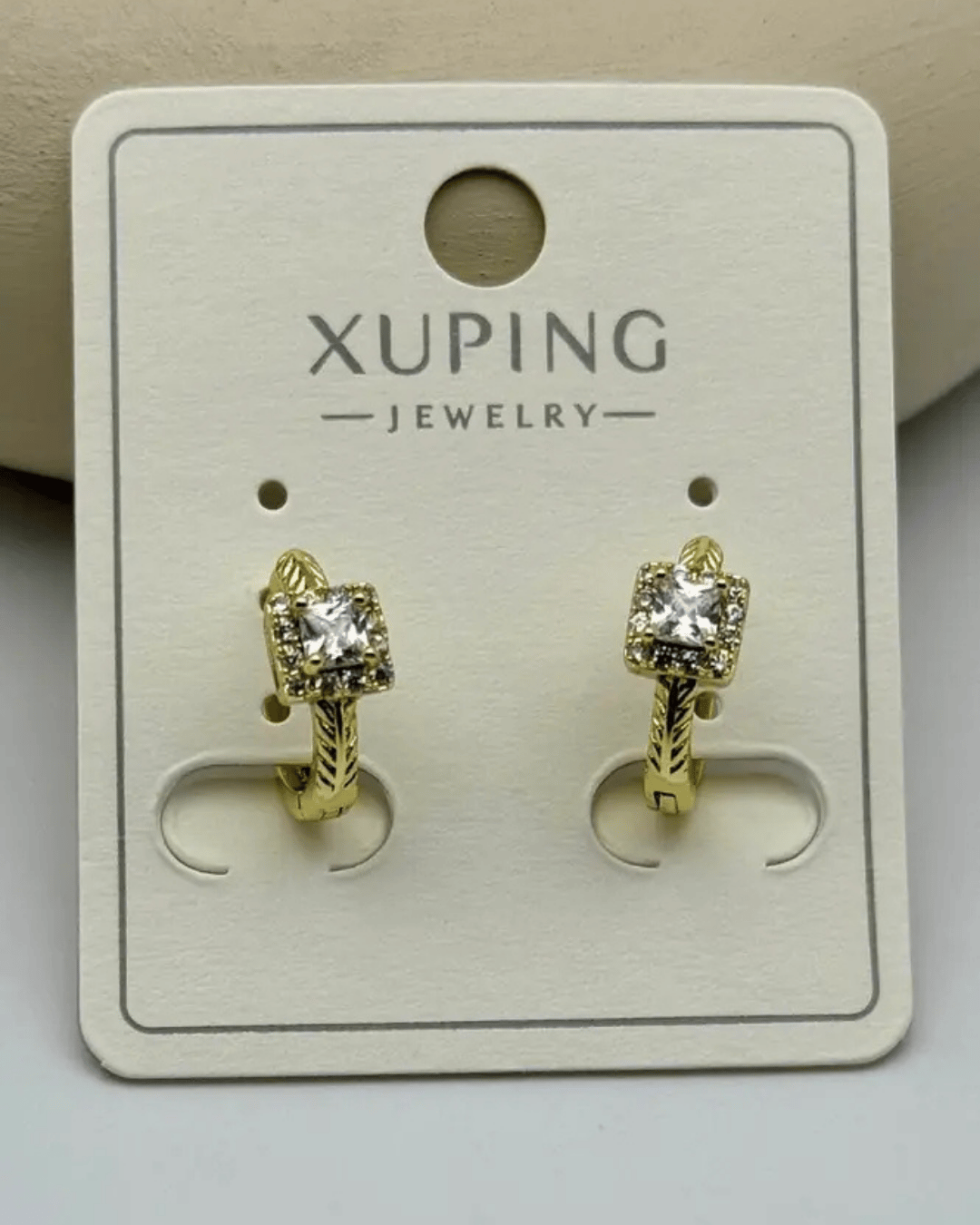 Xuping Gold Kare Taşlı Küpe - 25-xpkp246