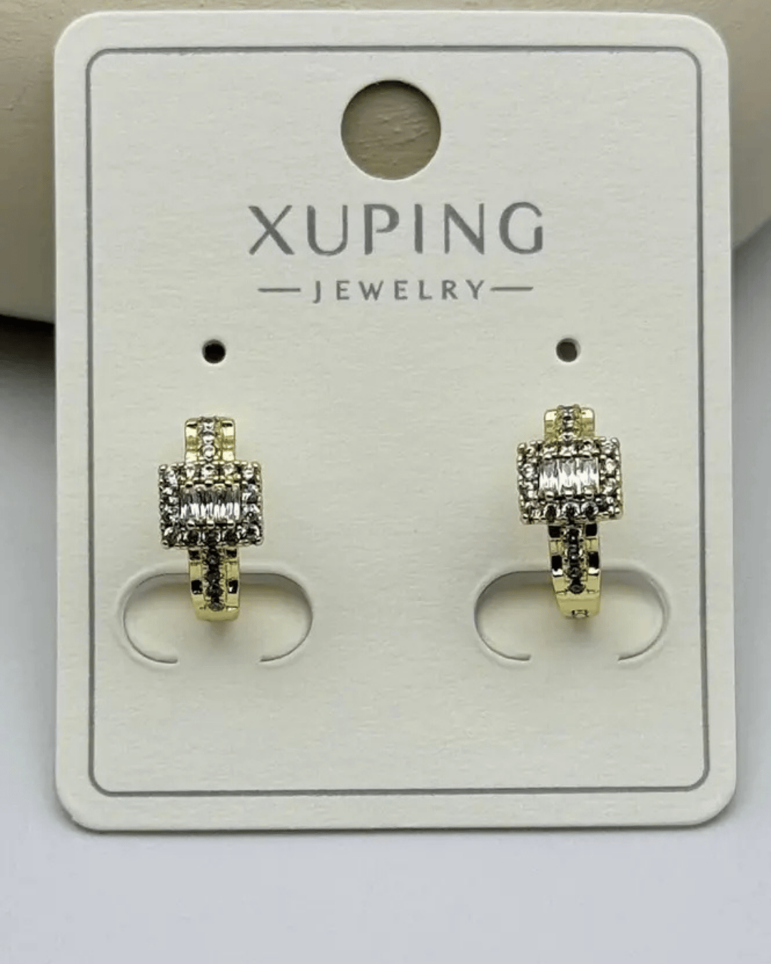 Xuping Gold Kare Taşlı Küpe - 25-xpkp252