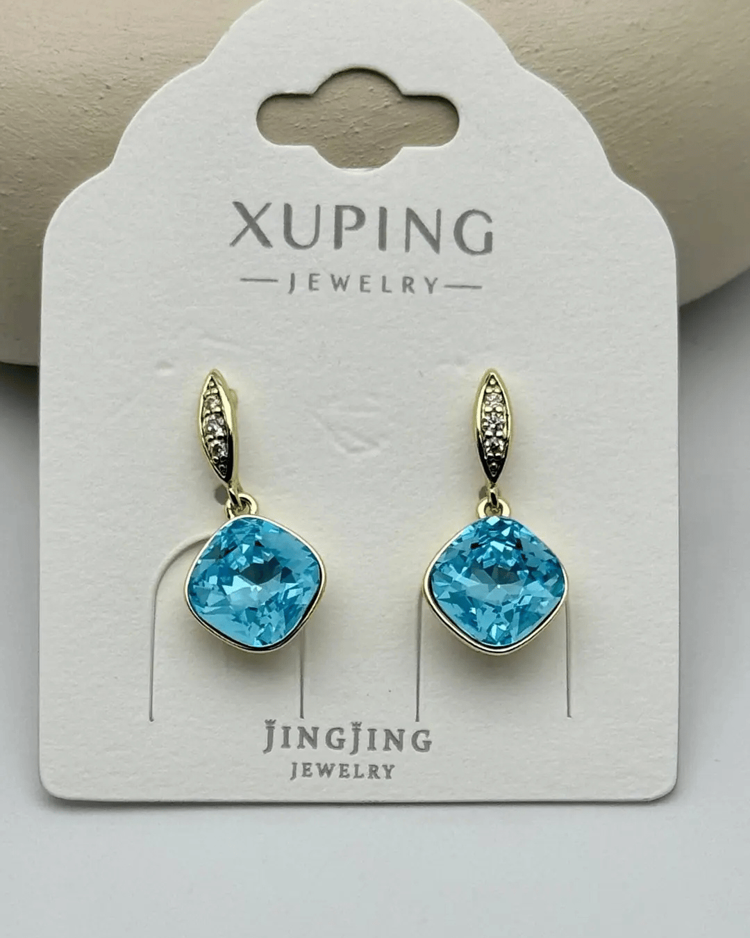 Xuping Gold Mavi Taşlı Küpe - 25-xpkp260