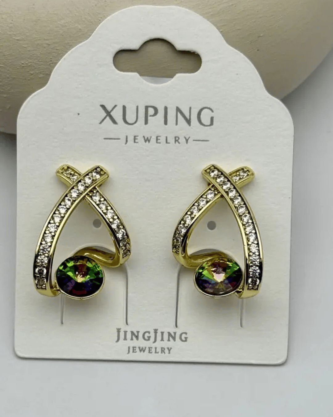 Xuping Gold Renkli Tasarım Küpe - 25-xpkp312