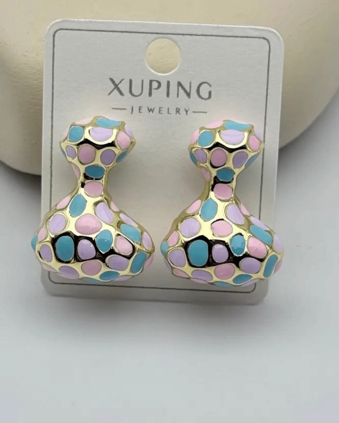 Xuping Gold Renkli Tasarım Küpe 25-xpkp290