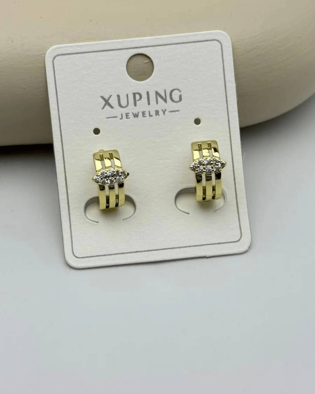 Xuping Gold Taş Detay Halka Küpe - 25-xpkp145