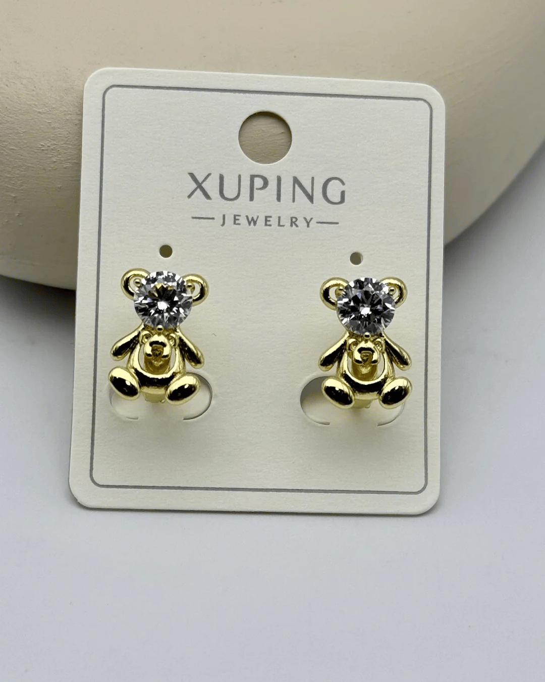 Xuping Gold Taşlı Ayıcık Küpe - 25-xpkp228