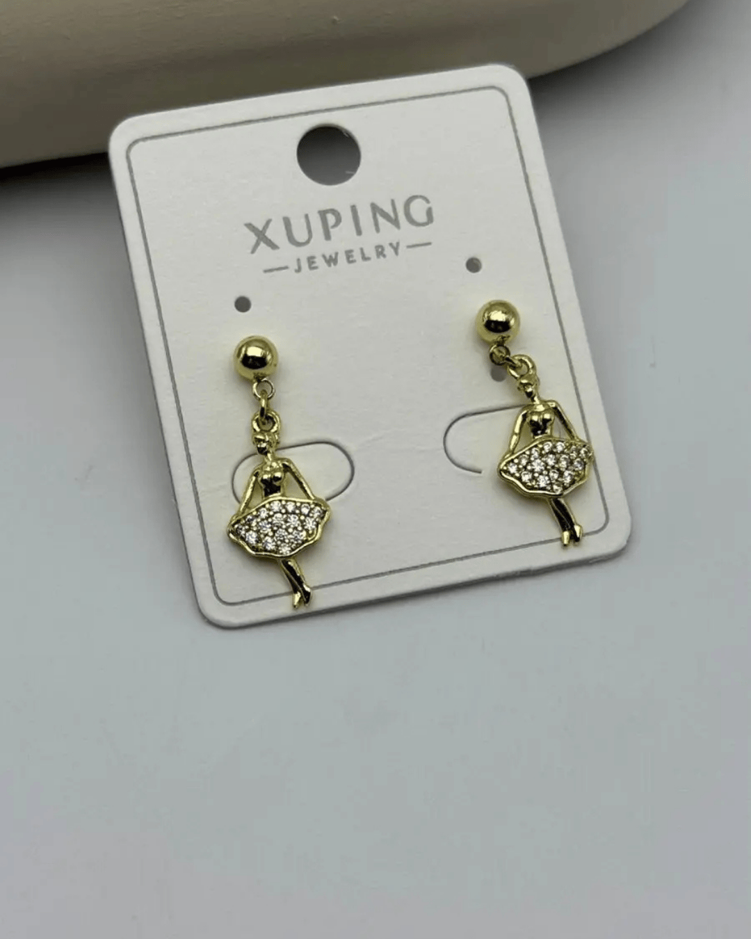 Xuping Gold Taşlı Balerin Küpe - 25-xpkp158