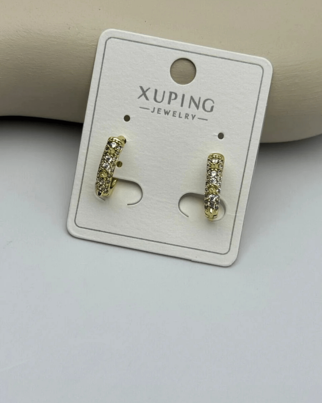 Xuping Gold Taşlı Halka Küpe - 25-xpkp170