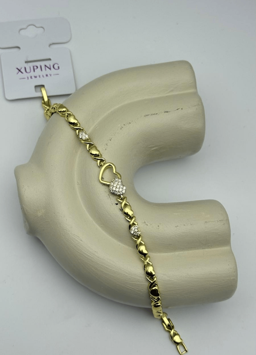 Xuping Gold Taşlı Kalp Işıltı Bileklik - 26xpb23