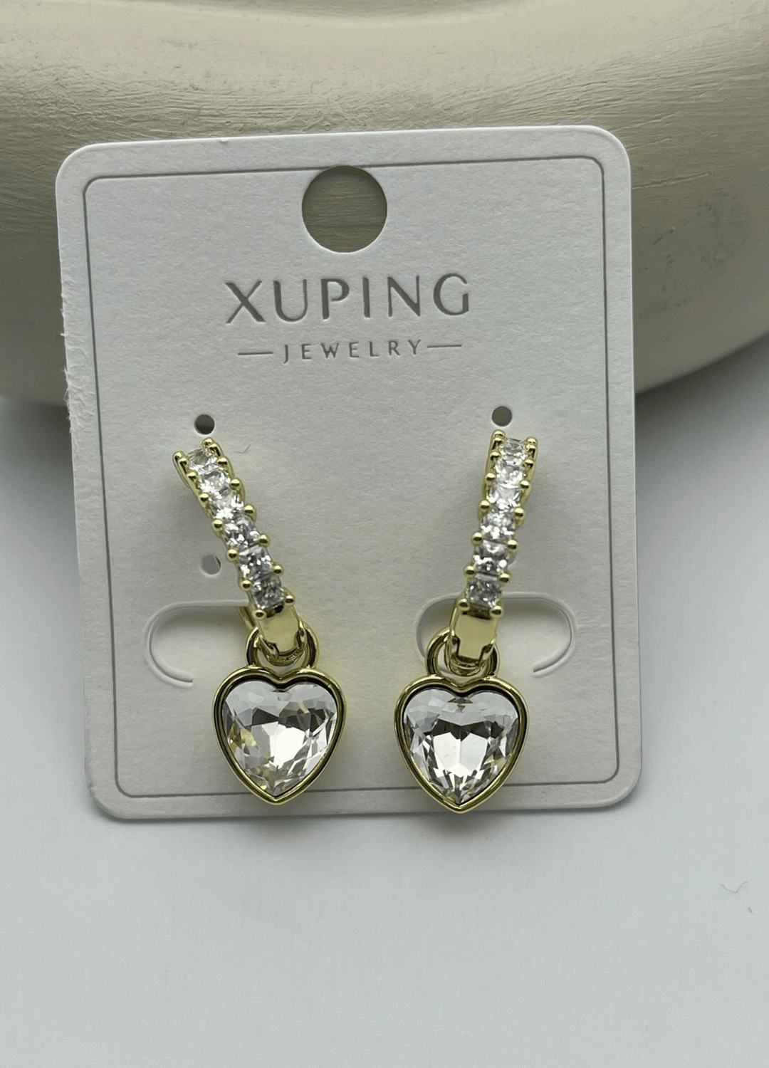 Xuping Gold Taşlı Kalp Küpe - 25xpkp350