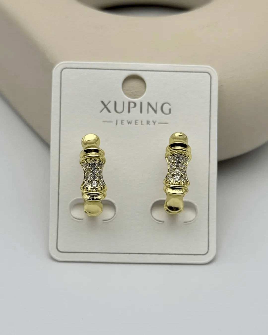 Xuping Gold Taşlı Kemik Küpe - 25-xpkp194