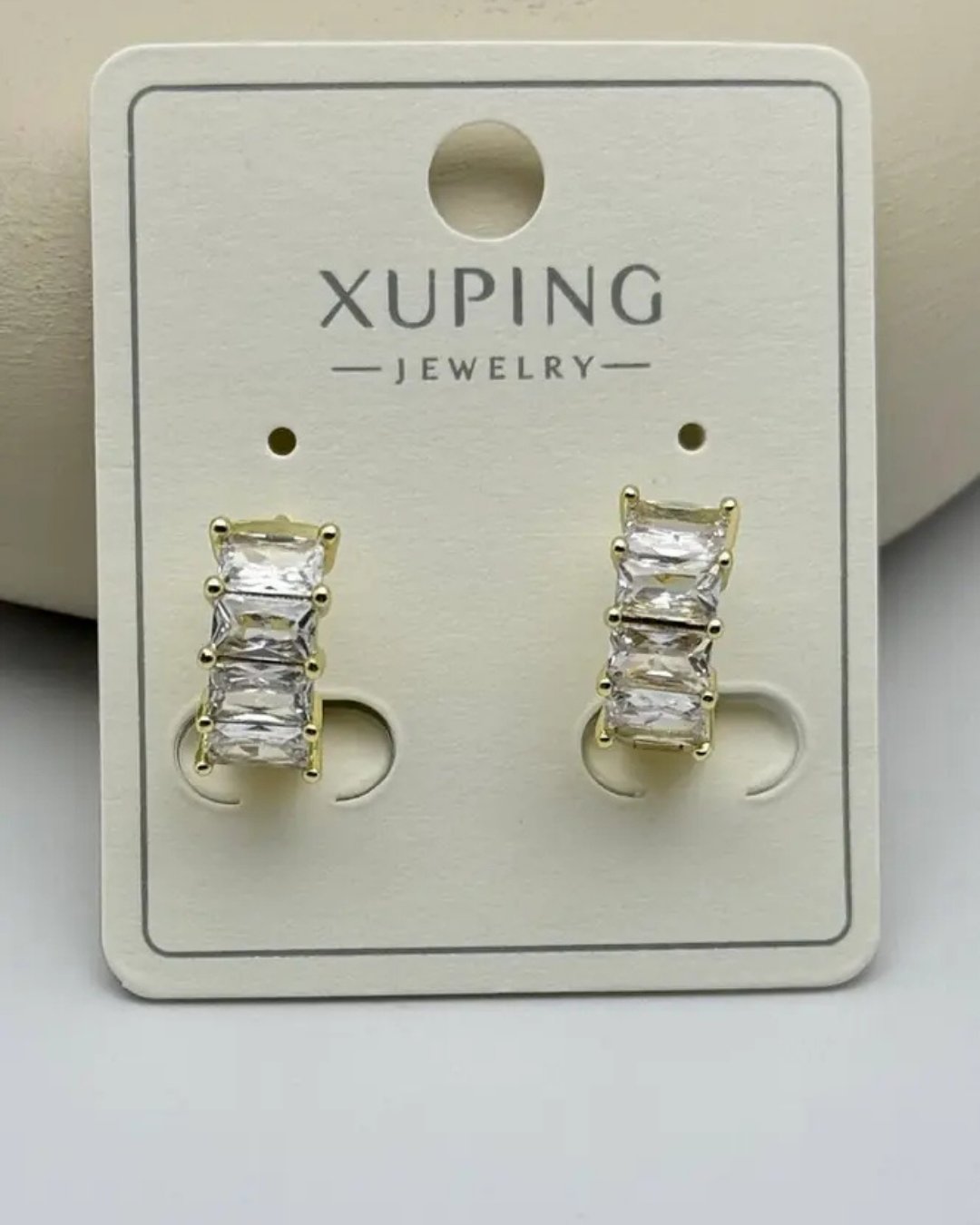 Xuping Gold Taşlı Mini Halka Küpe 25-xpkp248