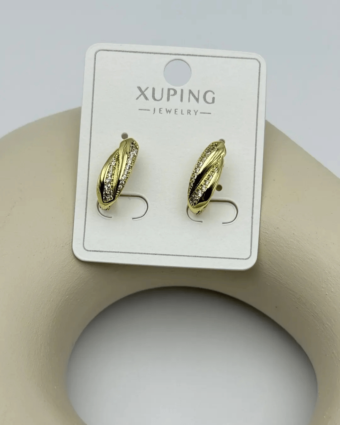 Xuping Gold Taşlı Mini Küpe - 25-xpkp65