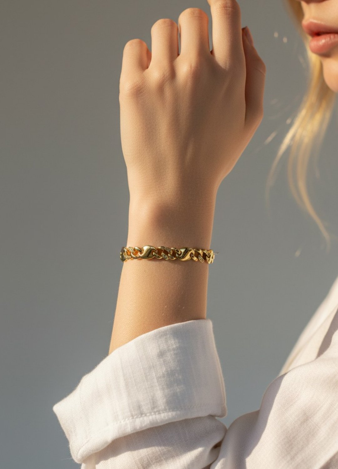 Xuping Gold Taşlı Nova Halka Bileklik - 26xpb45