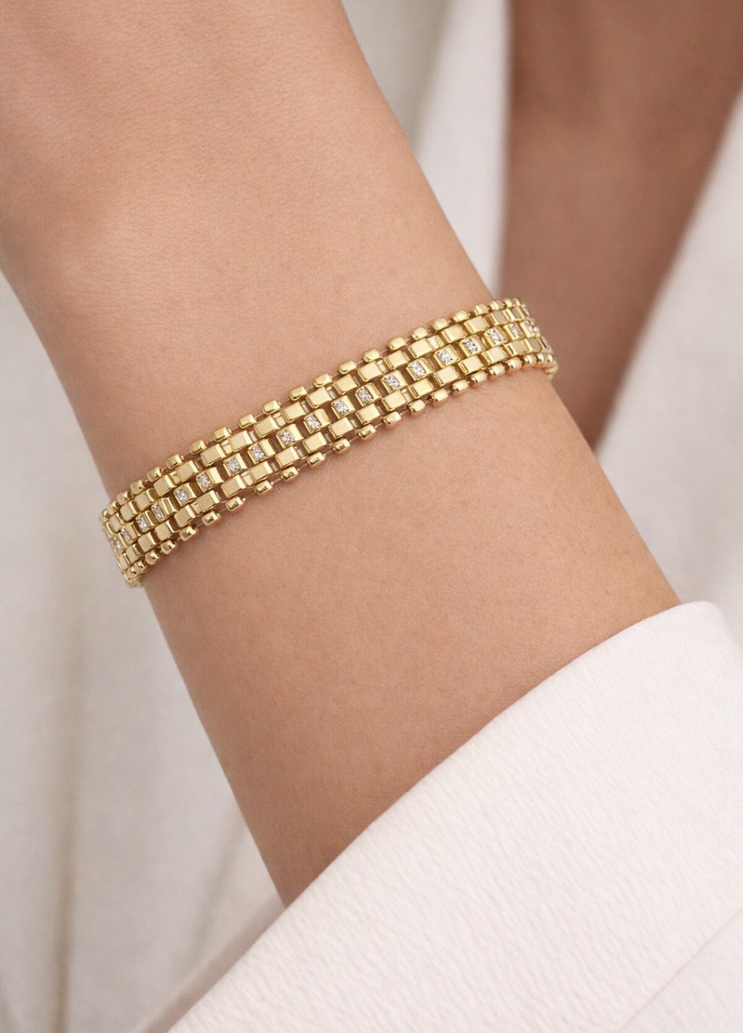 Xuping Gold Taşlı Tasarım Bileklik - 26xpb18