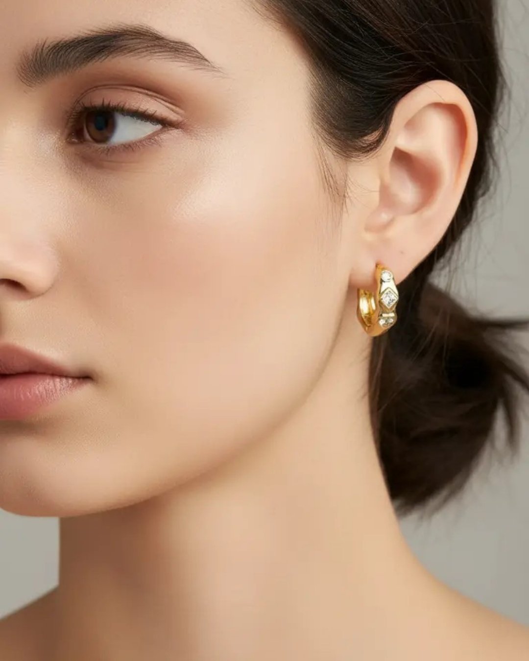 Xuping Gold Taşlı Tasarım Küpe - 25-xpkp150