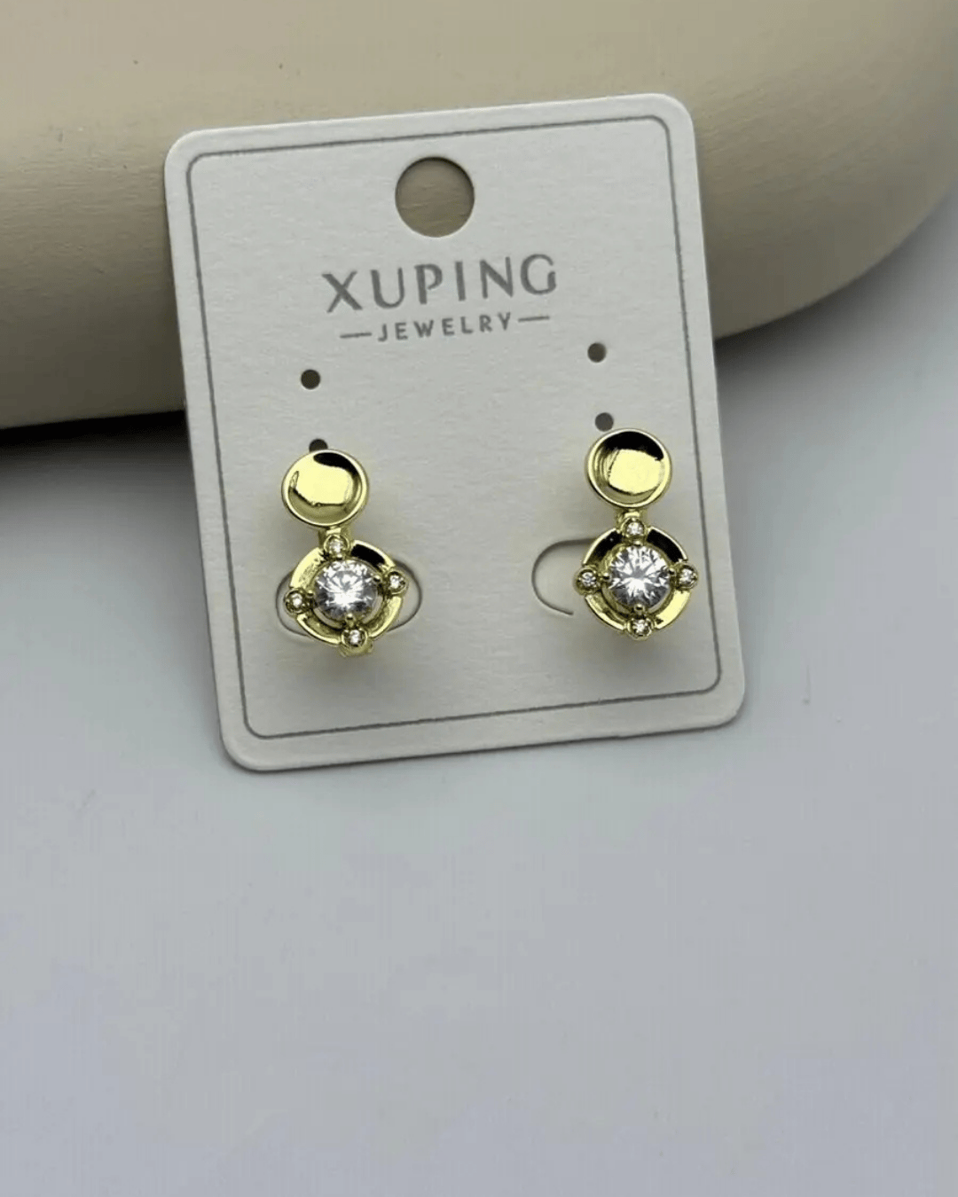 Xuping Gold Tek Taş Küpe - 25-xpkp159
