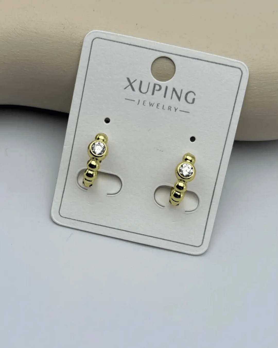 Xuping Gold Tek Taş Mini Küpe - 25-xpkp155