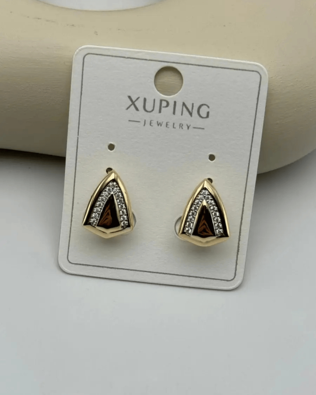Xuping Rose Taşlı Üçgen küpe - 25-xpkp86