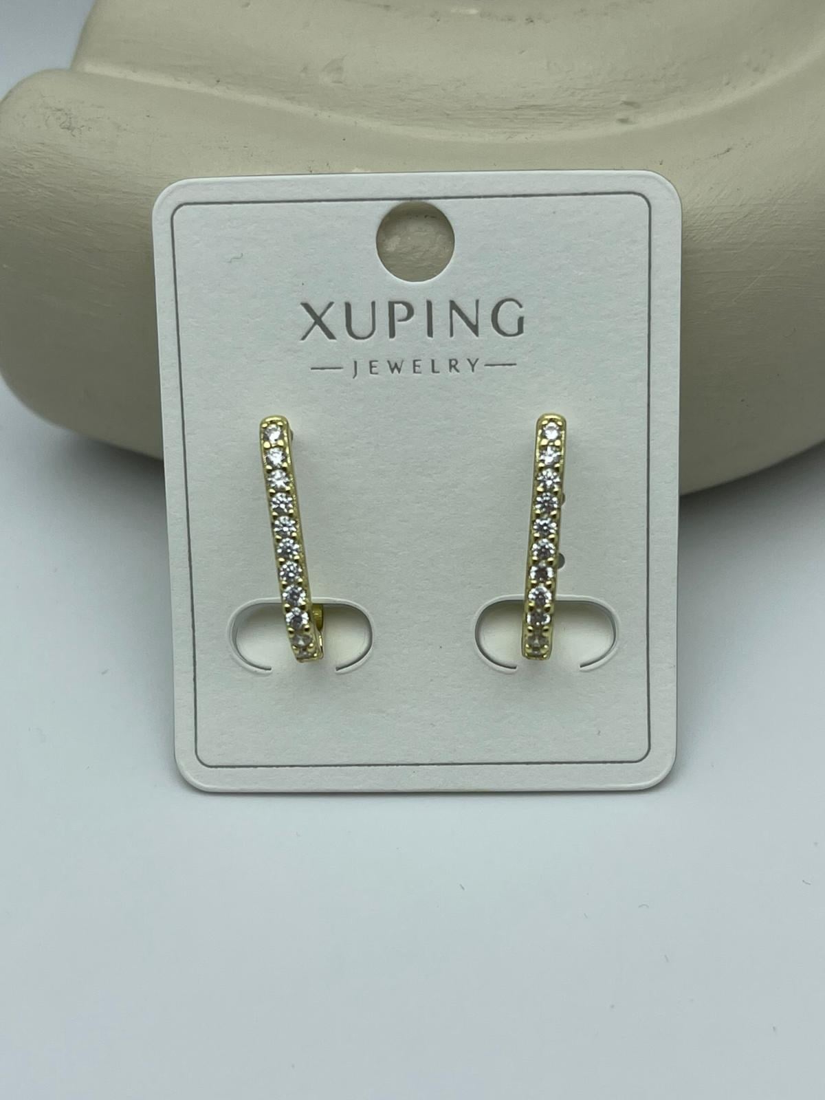 XUPING Taşlı Gold Küpe - 25xpkp381