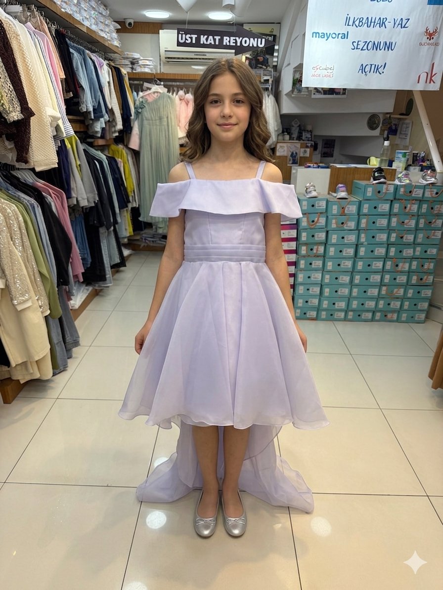 Miss Helina Abiye Elbise 10-14 Yaş Lila