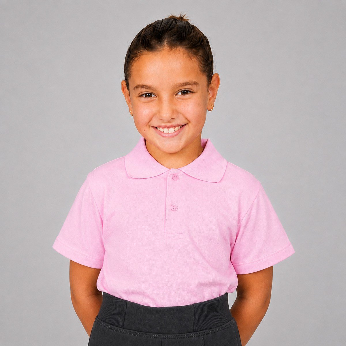 OKUL LAKOS KISA KOL TSHİRT 6-14YAŞ Pembe