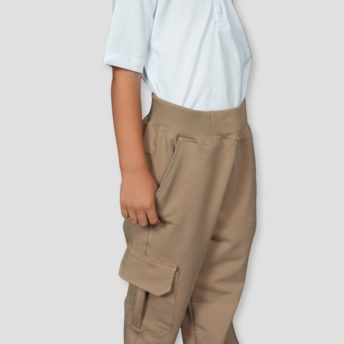 PENYE BELİ LASTİKLİ OKUL PANTOLONU 11-16 YAŞ Bej
