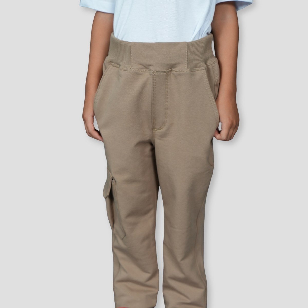 PENYE BELİ LASTİKLİ OKUL PANTOLONU 6-10 YAŞ Bej