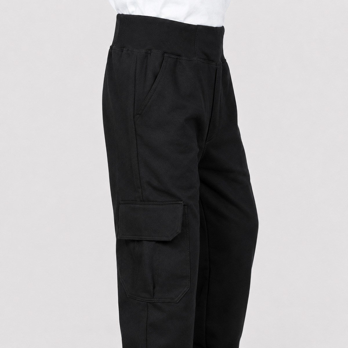 PENYE BELİ LASTİKLİ OKUL PANTOLONU 6-10 YAŞ Siyah