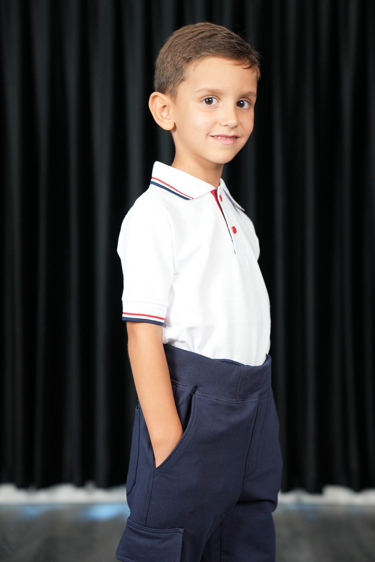 PENYE BELİ LASTİKLİ OKUL PANTOLONU 6-10 YAŞ Lacivert