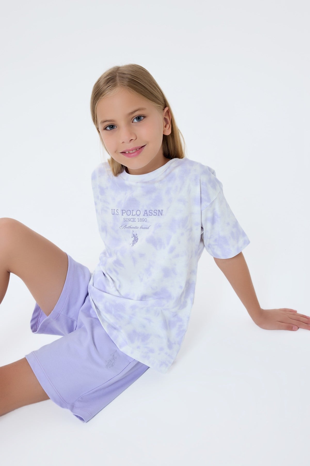 U.S. POLO ASSN Şort Takım 9-14 Yaş Lila