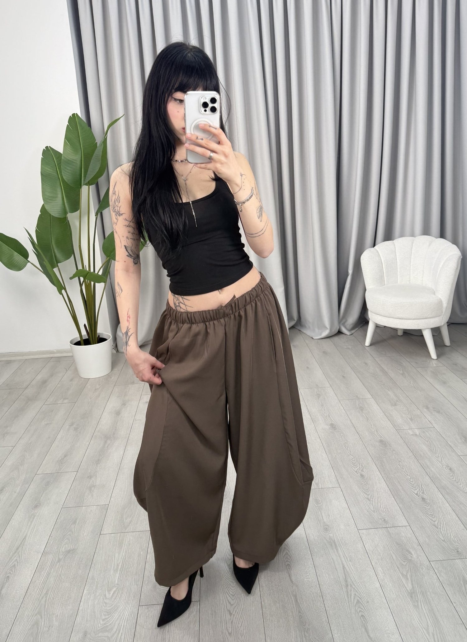  Nelly Şalvar Pantolon Kahve