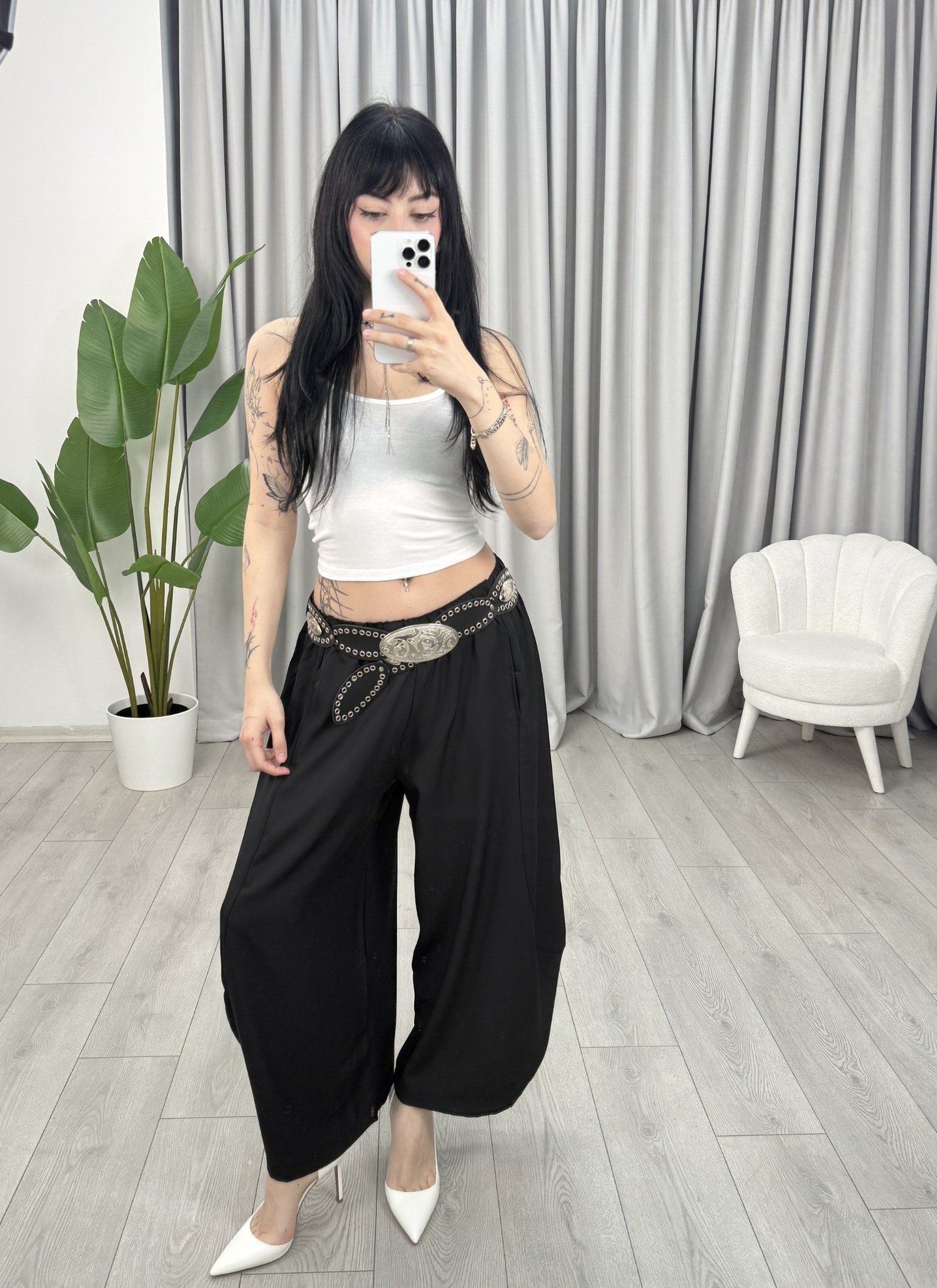  Nelly Şalvar Pantolon Siyah