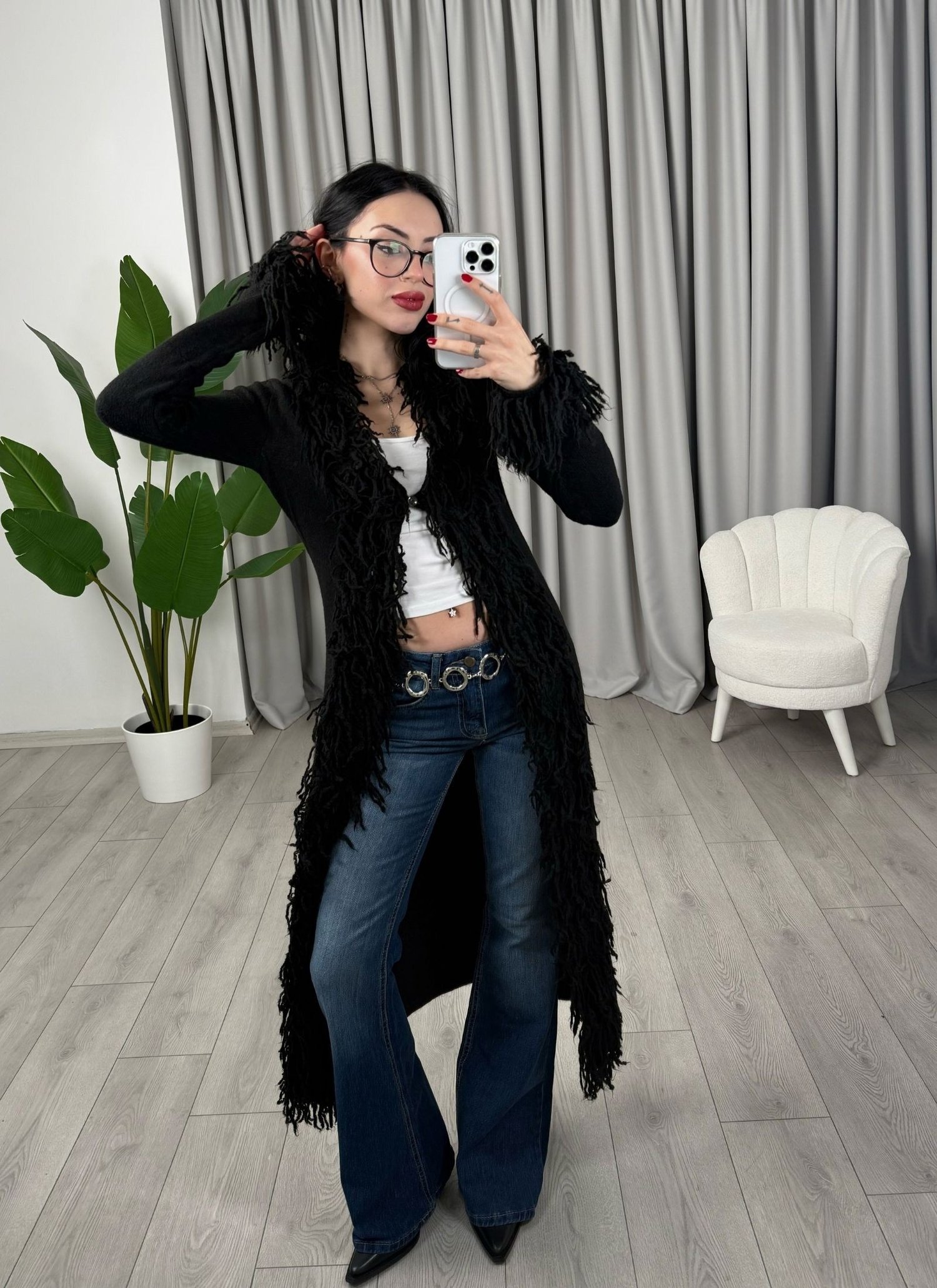 Amelya Hırka Siyah