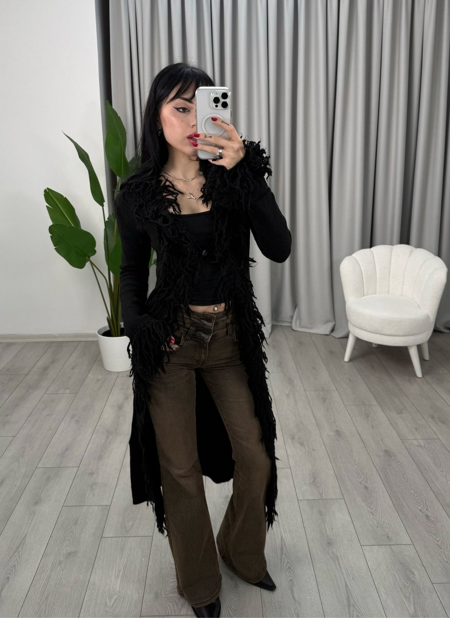 Amelya Hırka Siyah