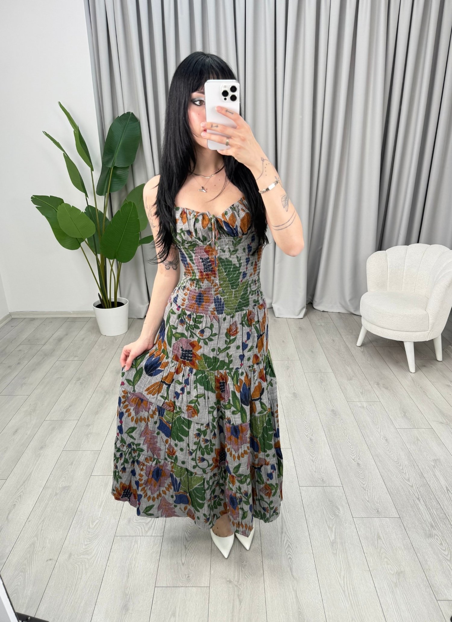 Aurora Elbise Yeşil
