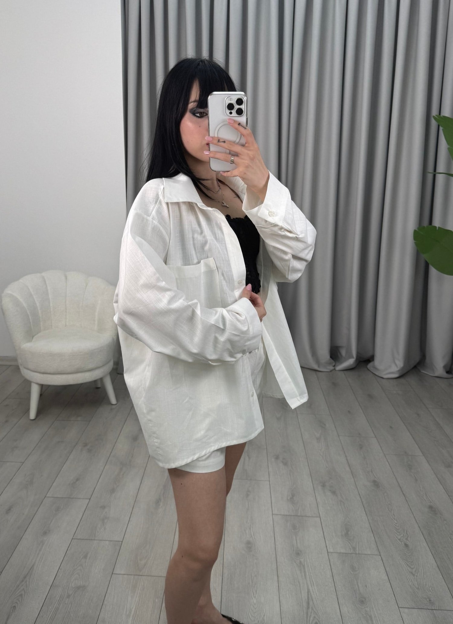 Caroline Gömlek Beyaz