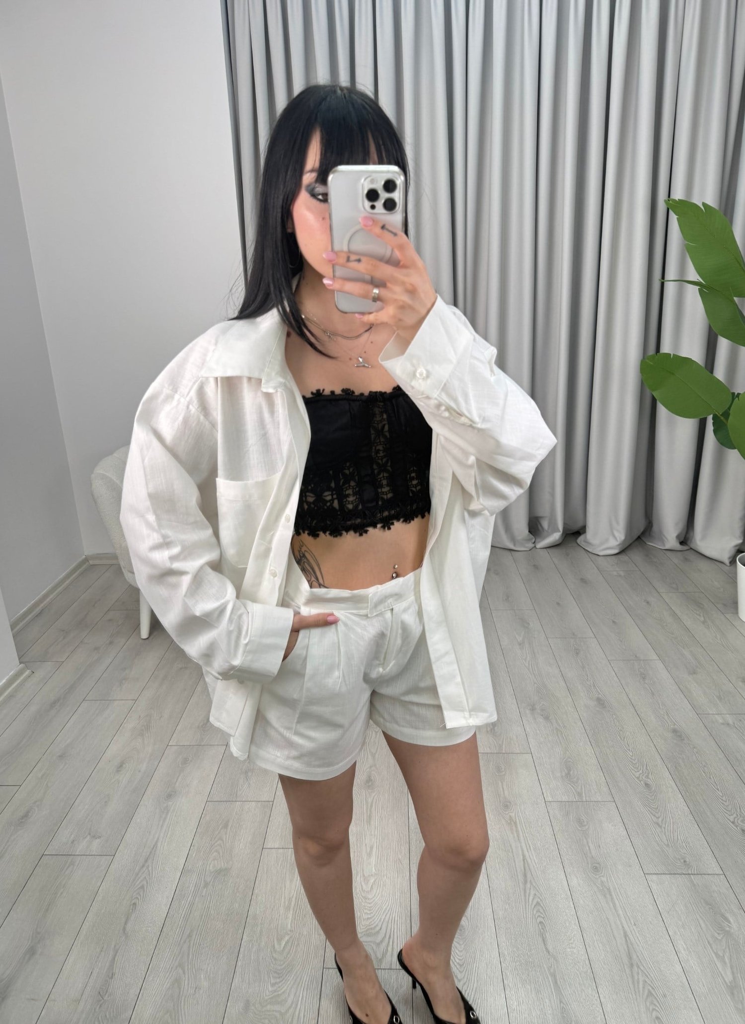 Caroline Gömlek Beyaz