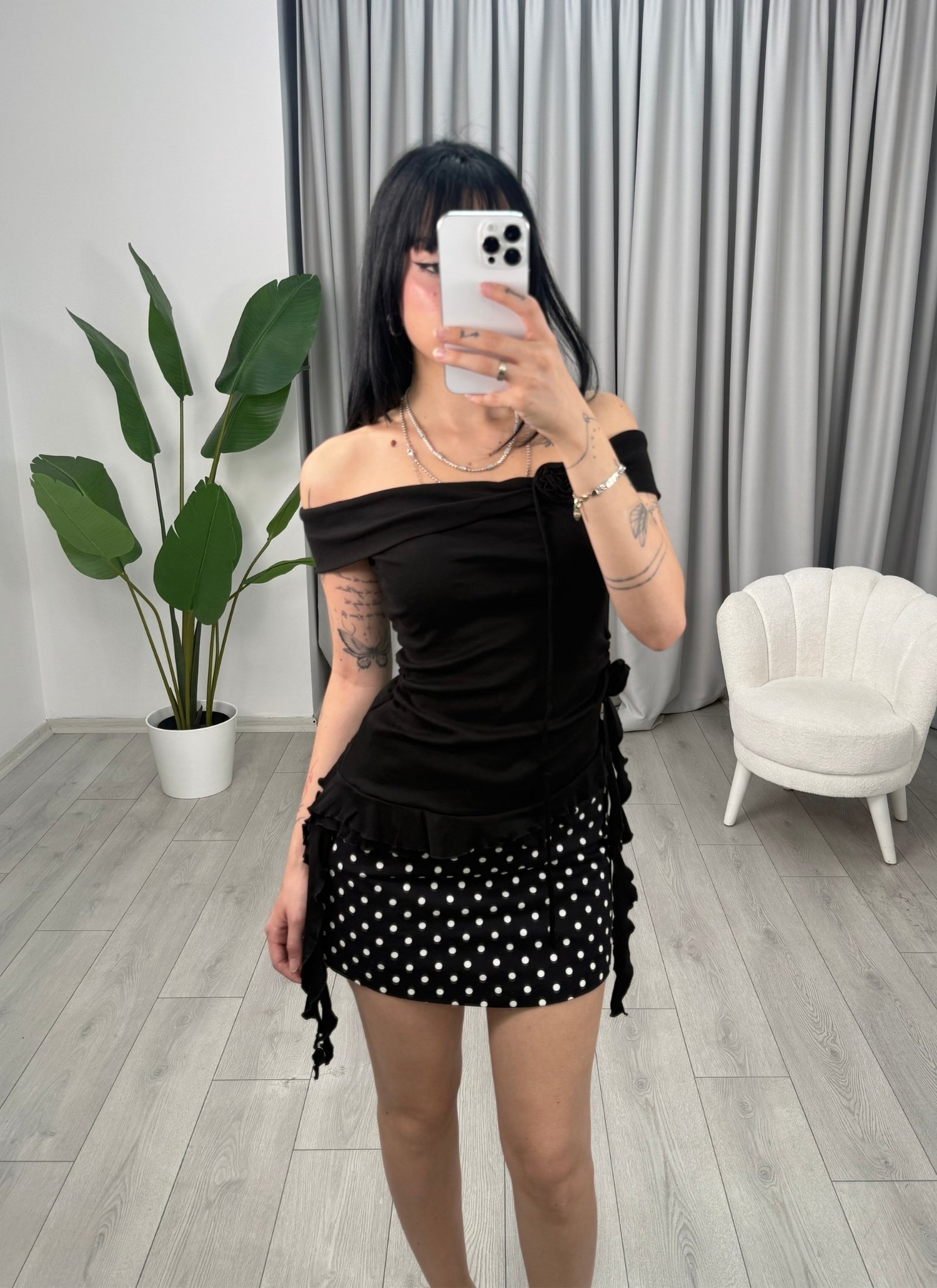 Celine Bluz Siyah