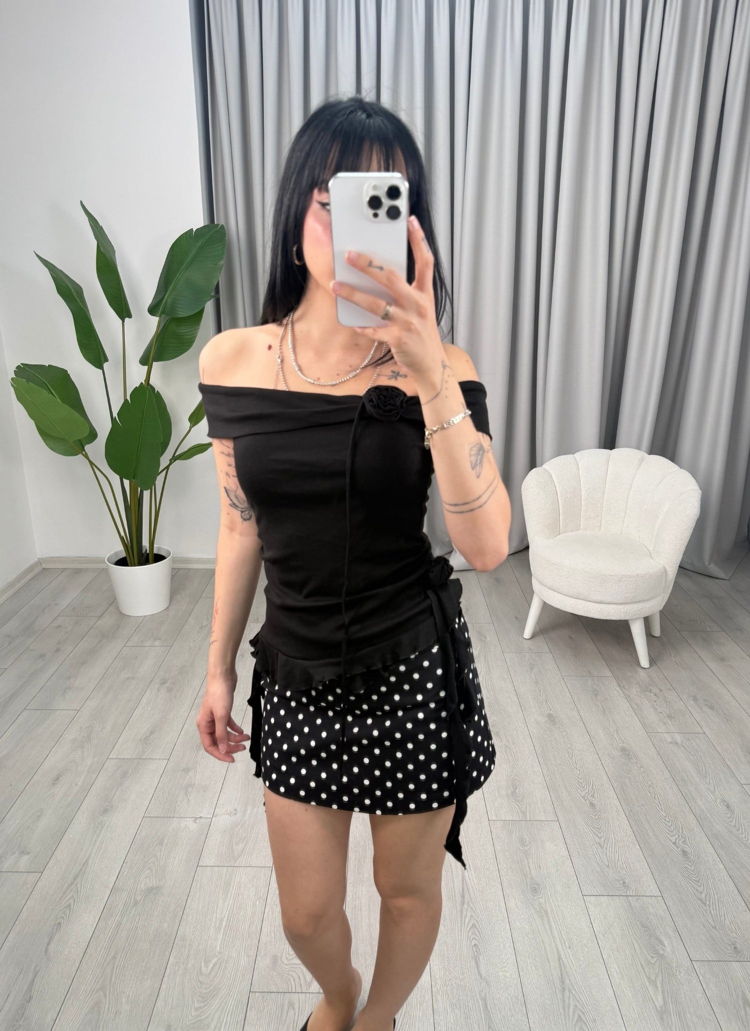 Celine Bluz Siyah