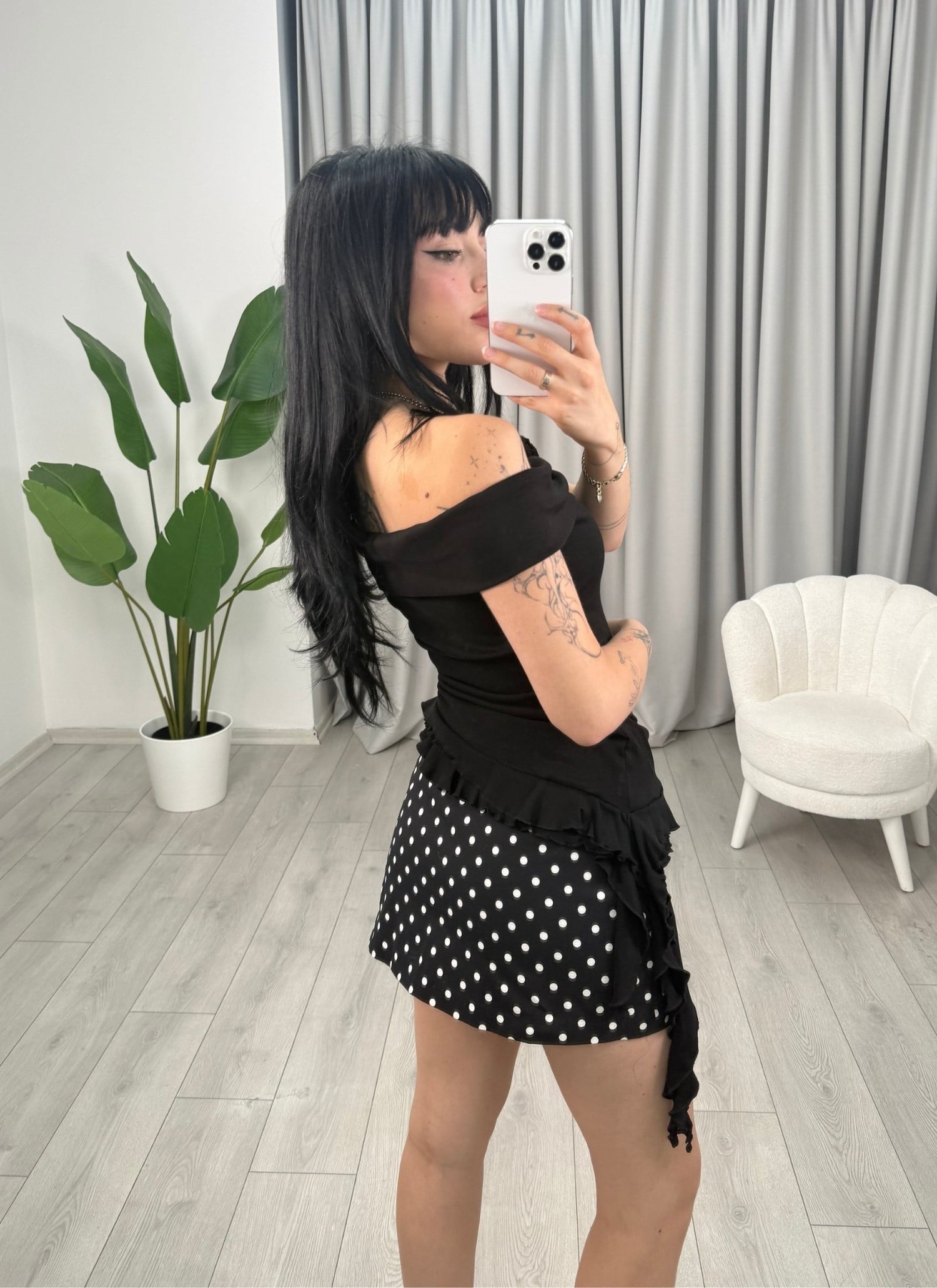 Celine Bluz Siyah