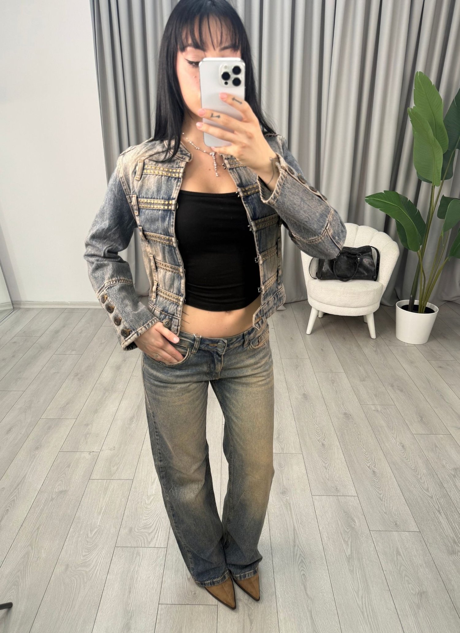 Elena Düşük Bel Jean Mavi