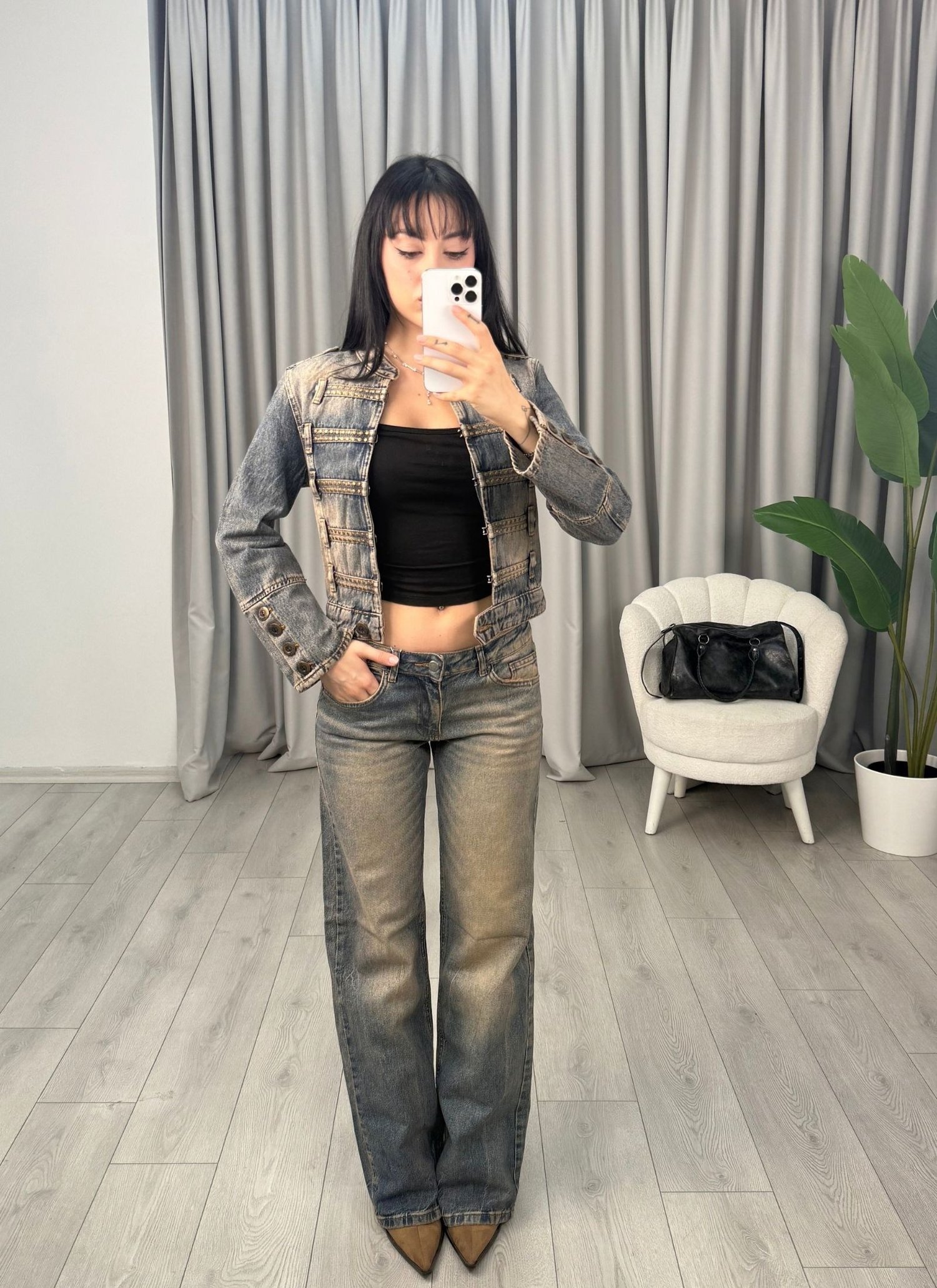 Elena Düşük Bel Jean Mavi