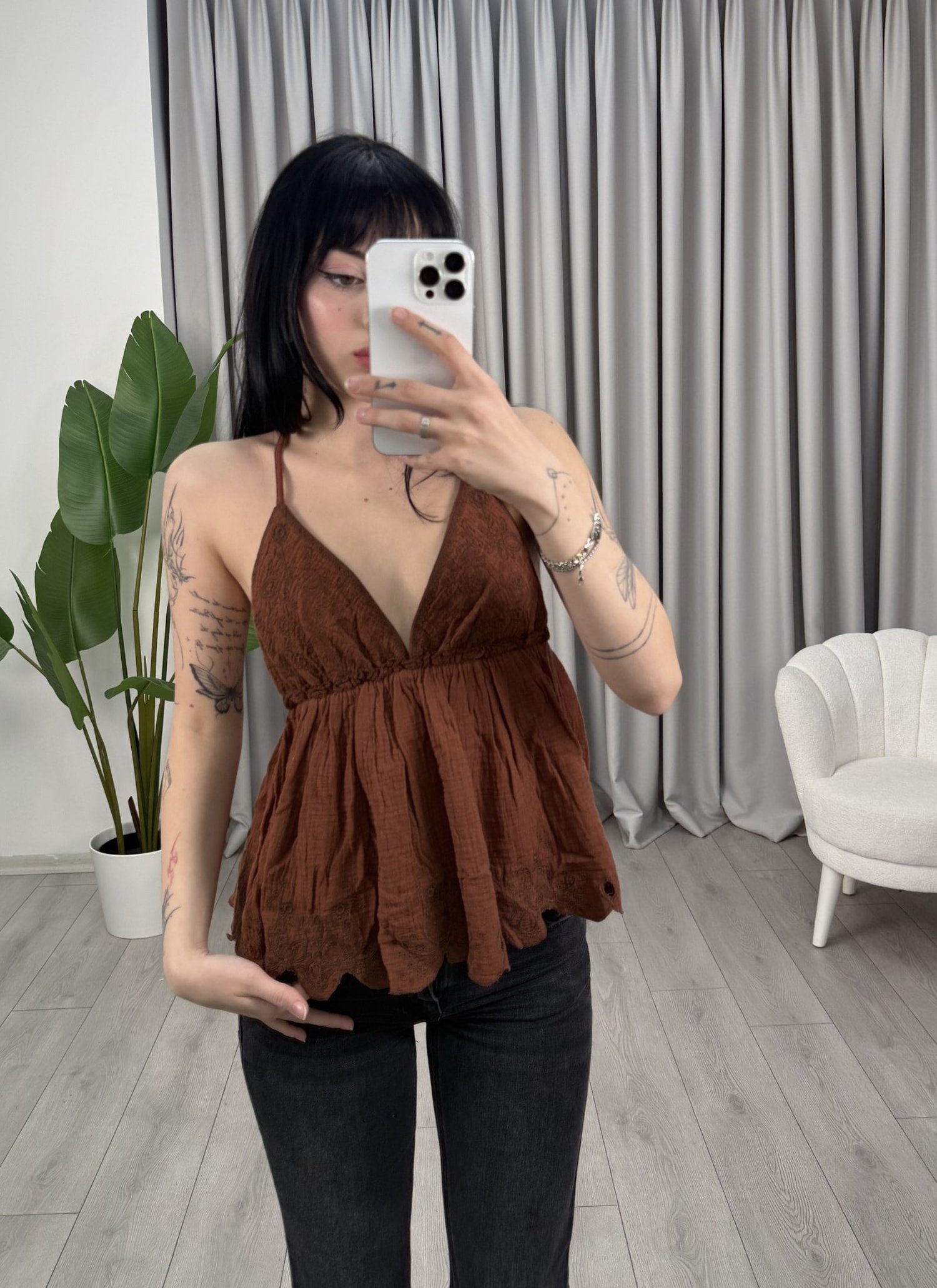 Hanna İthal Bluz Kiremit