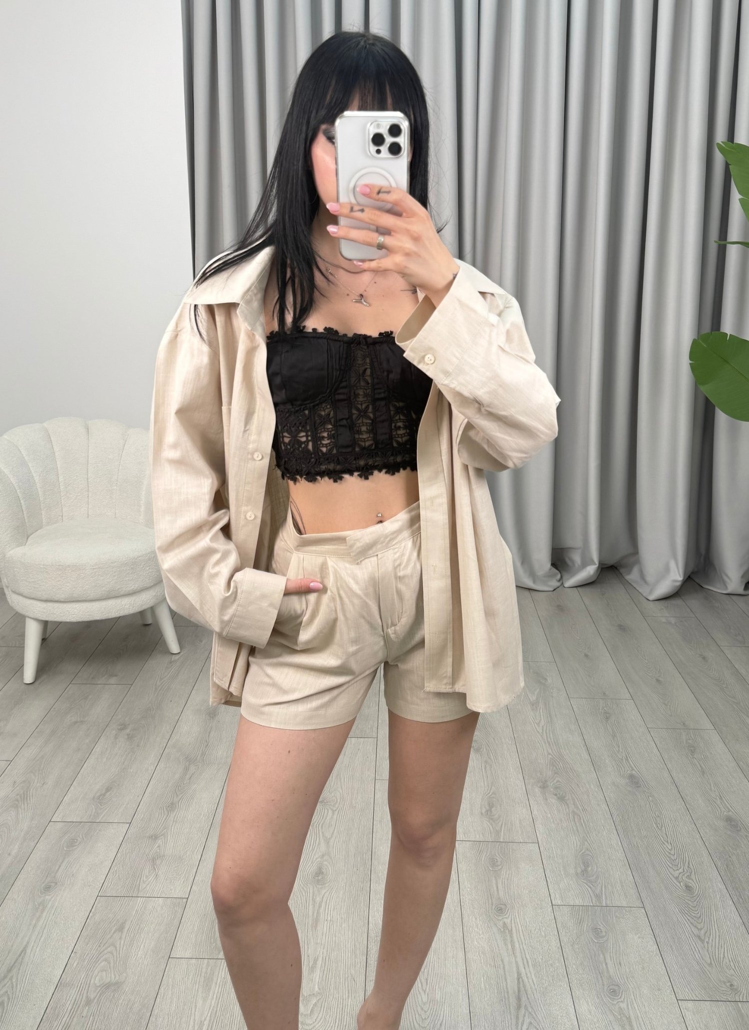 Janice Şort Bej
