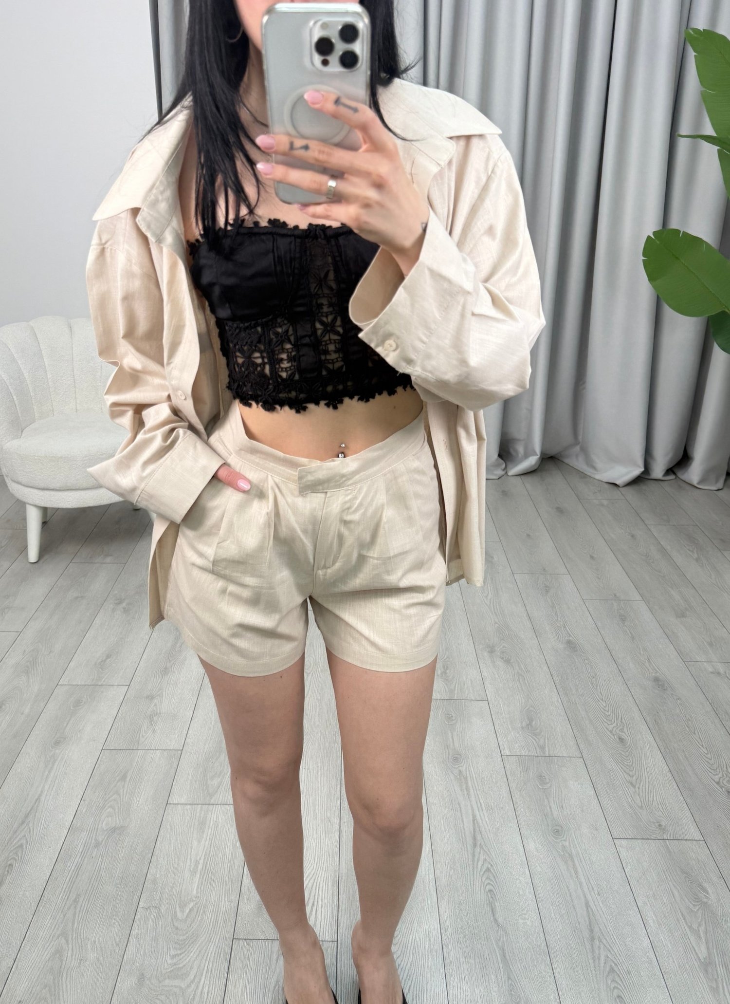 Janice Şort Bej