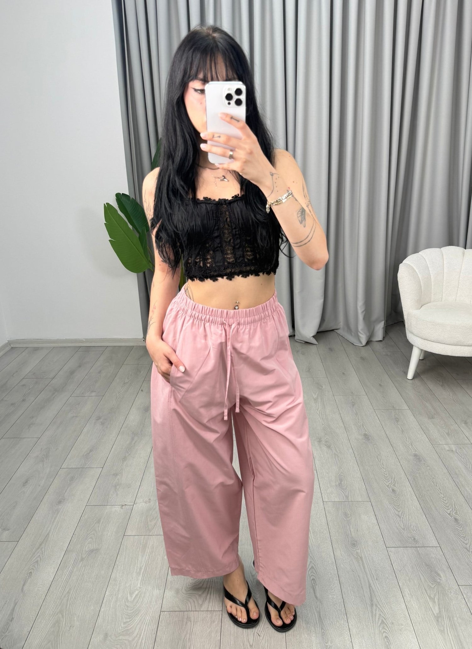 Kos Pantolon Pembe