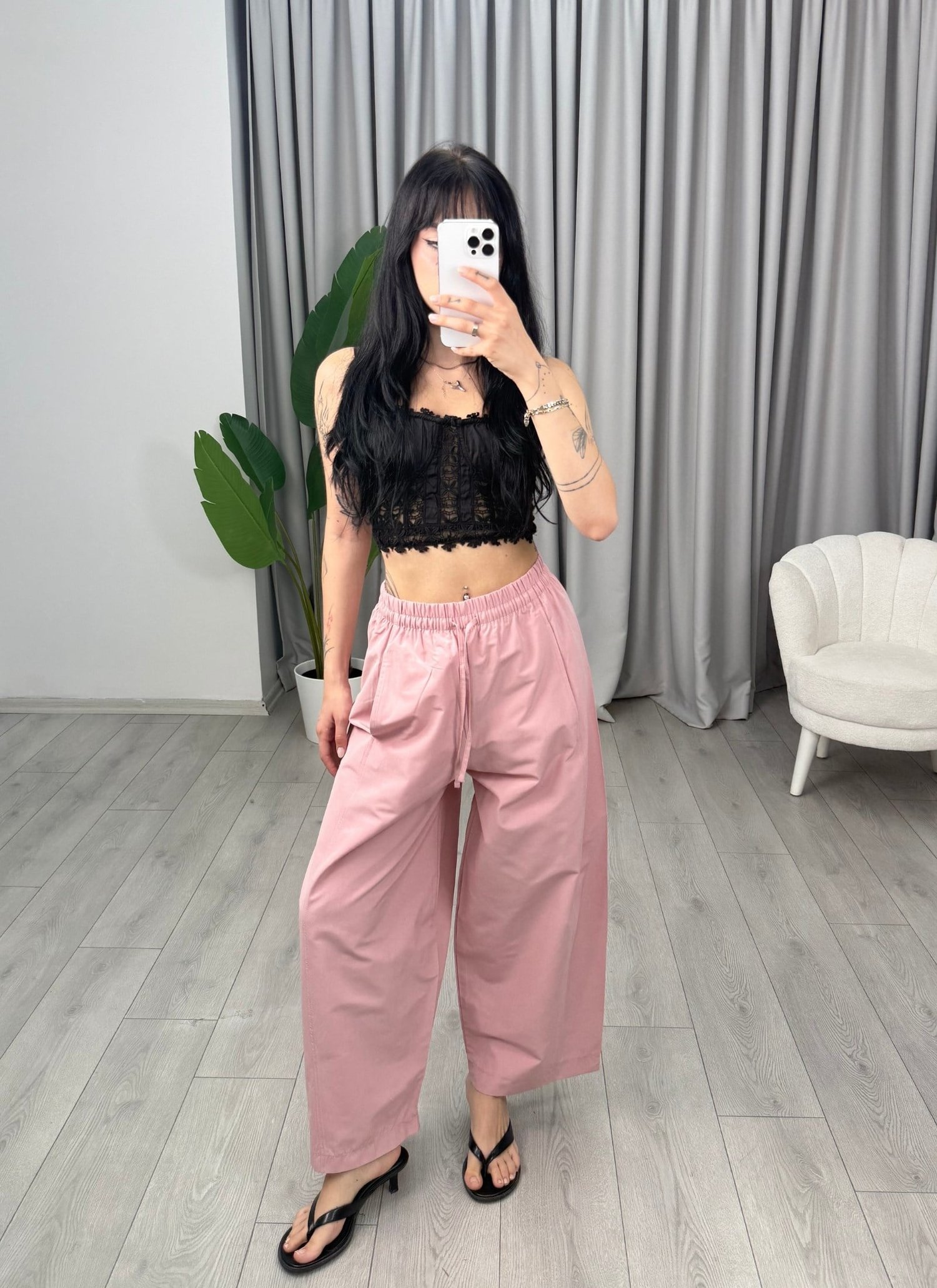 Kos Pantolon Pembe