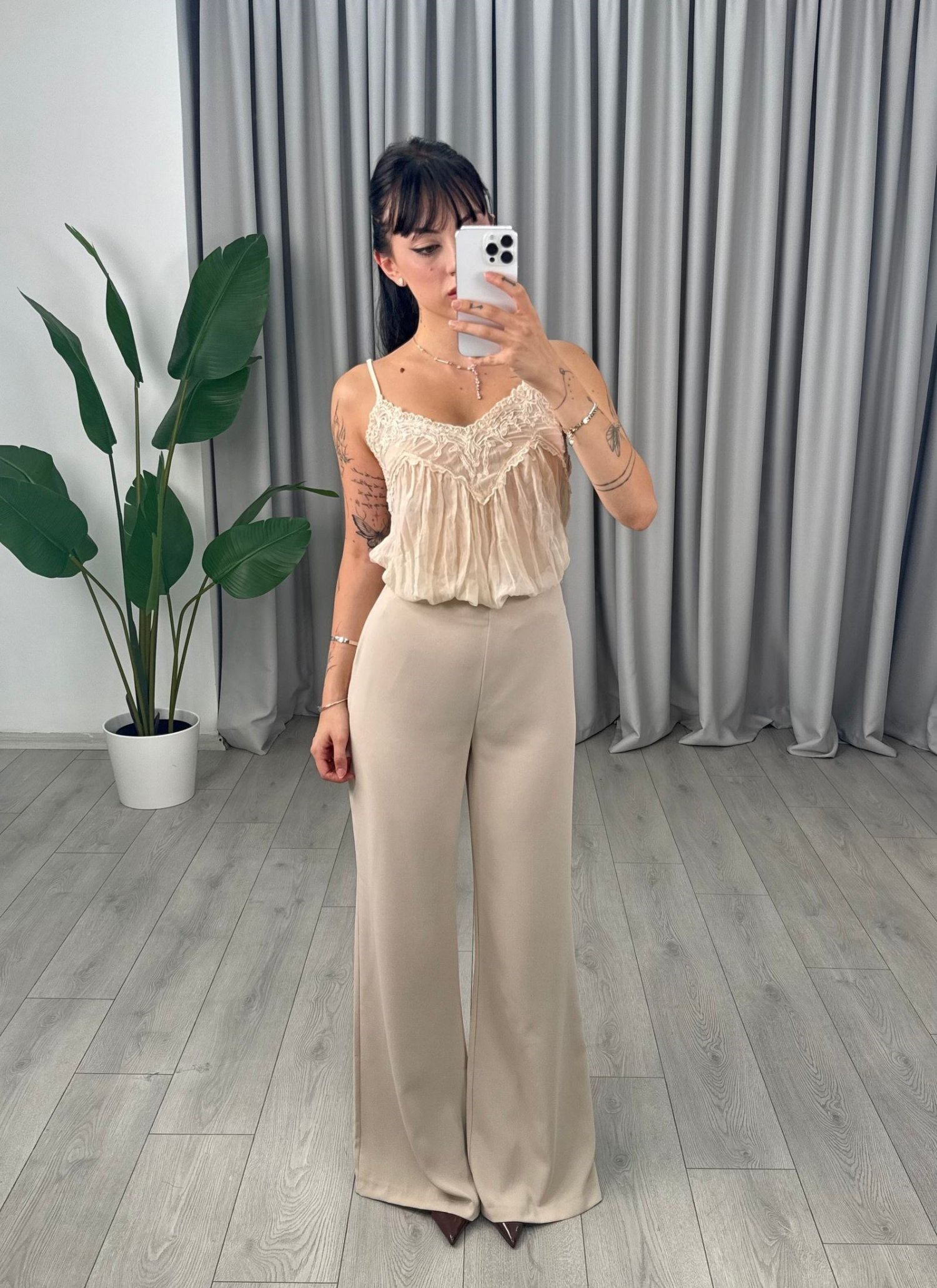 Lia Pantolon Bej