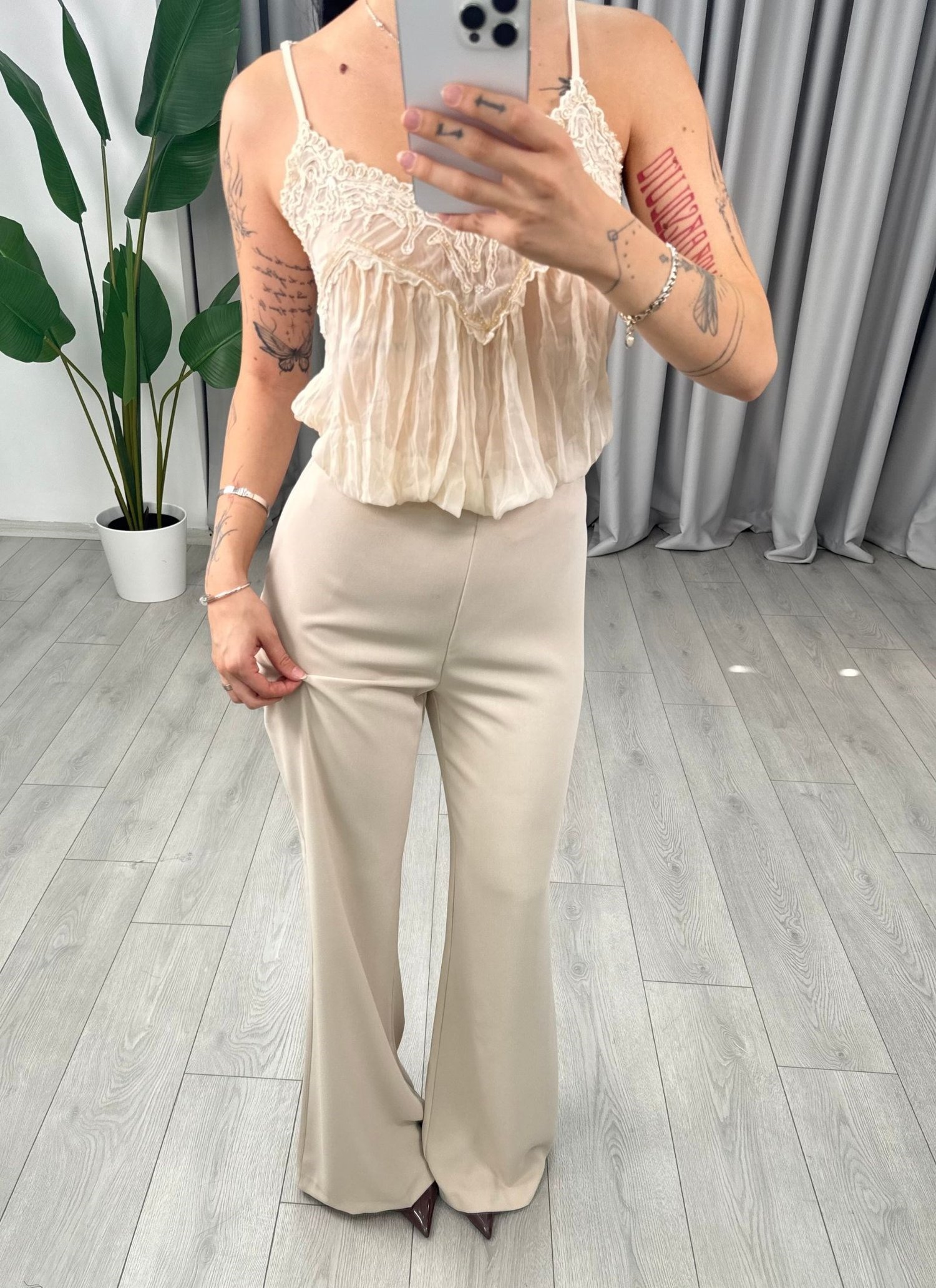 Lia Pantolon Bej